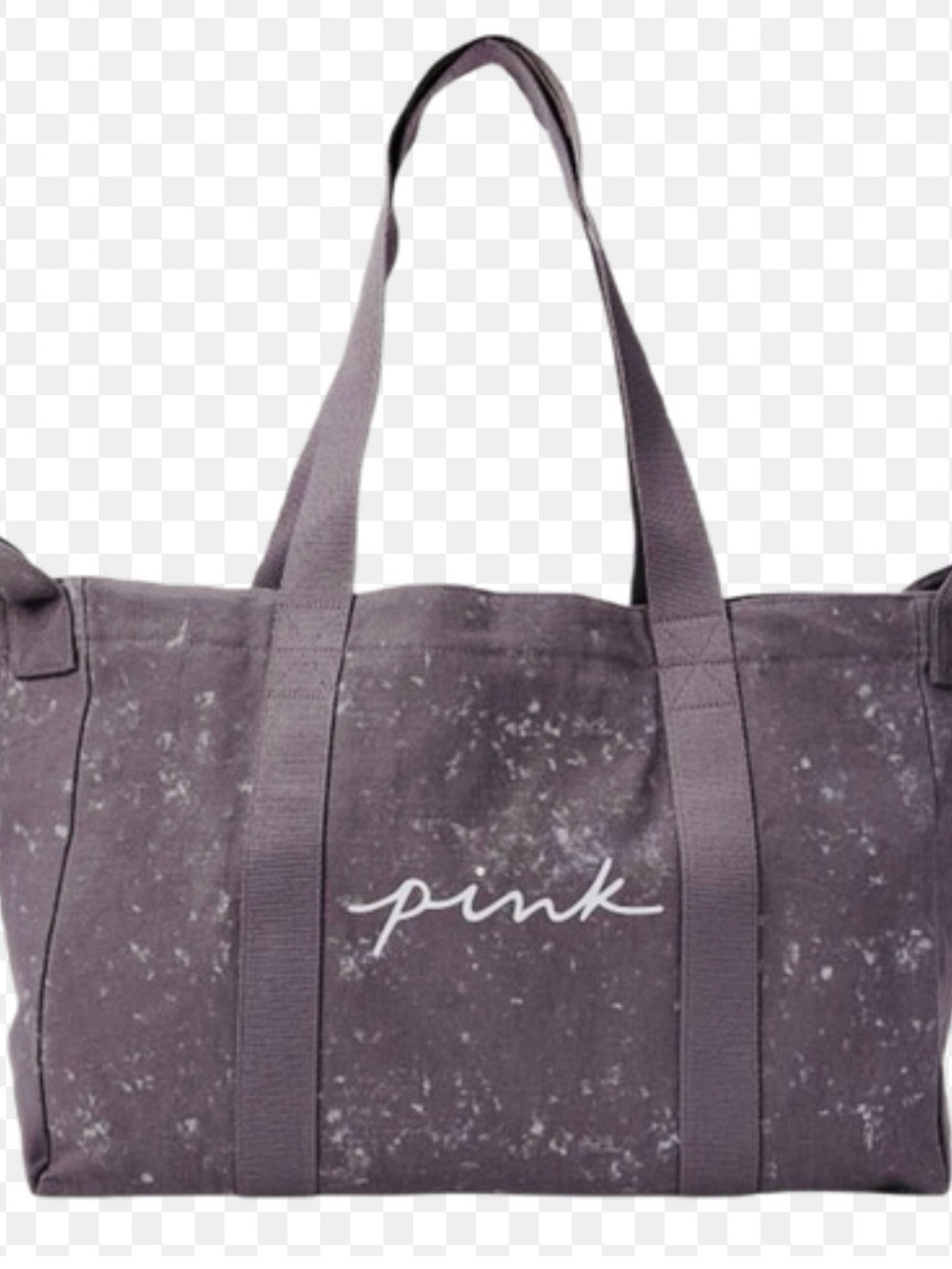 PINK Victoria's Secret Mauve Canvas Travel Tote